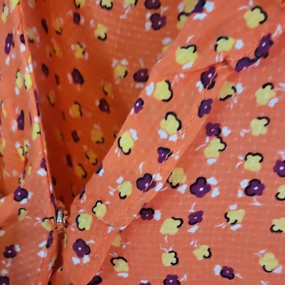 Jessica Simpson Peach Wrap Sundress with Flutter Sleeves Sz XL - Picture 4 of 8